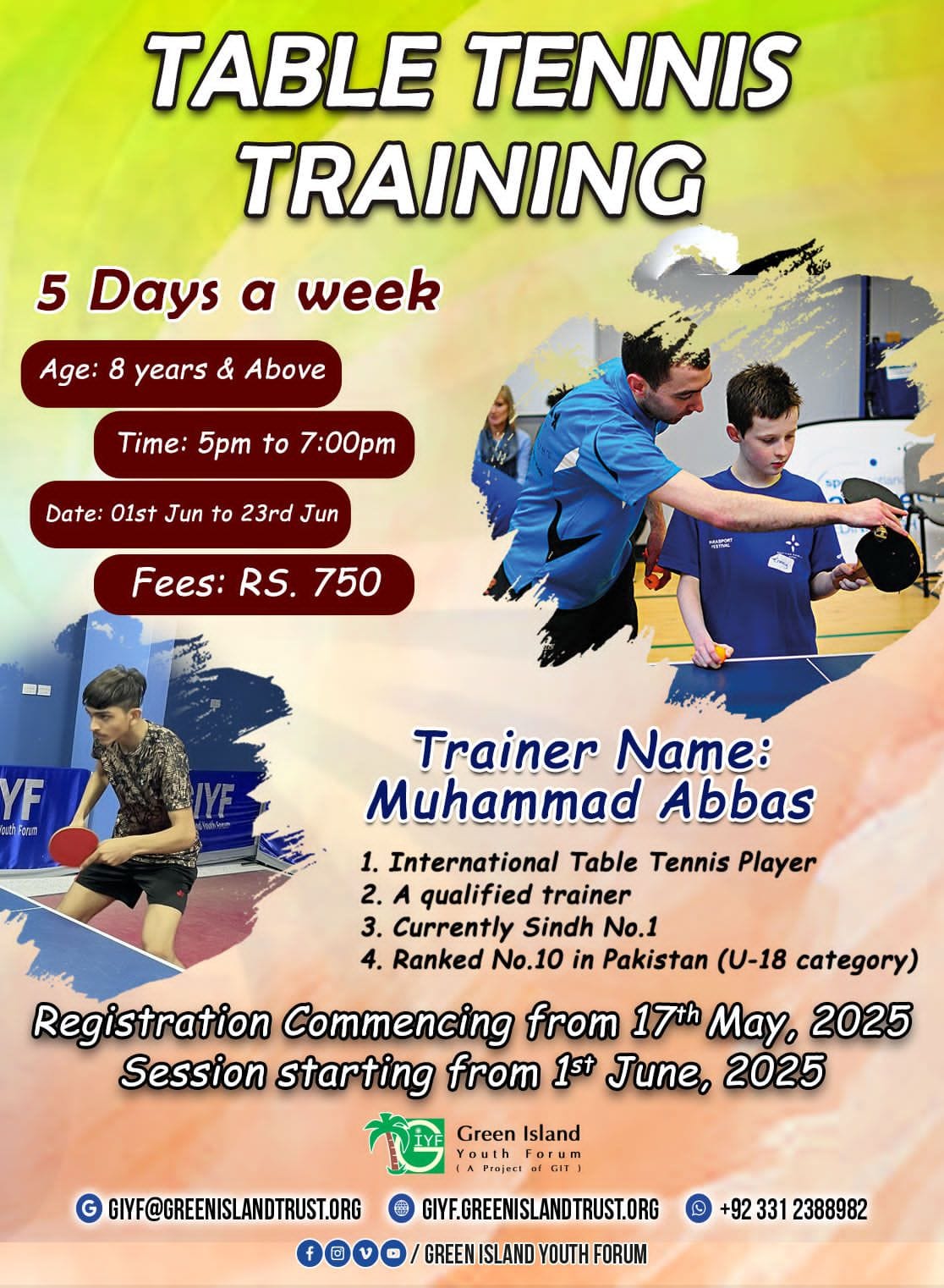 Table Tennis Training Session