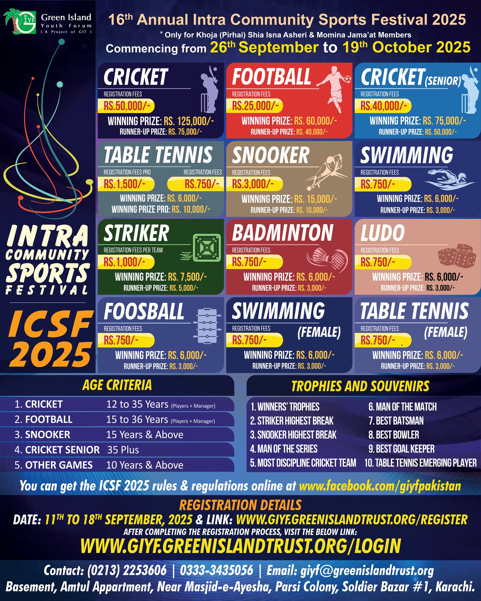 Intra Community Sports Festival 2025