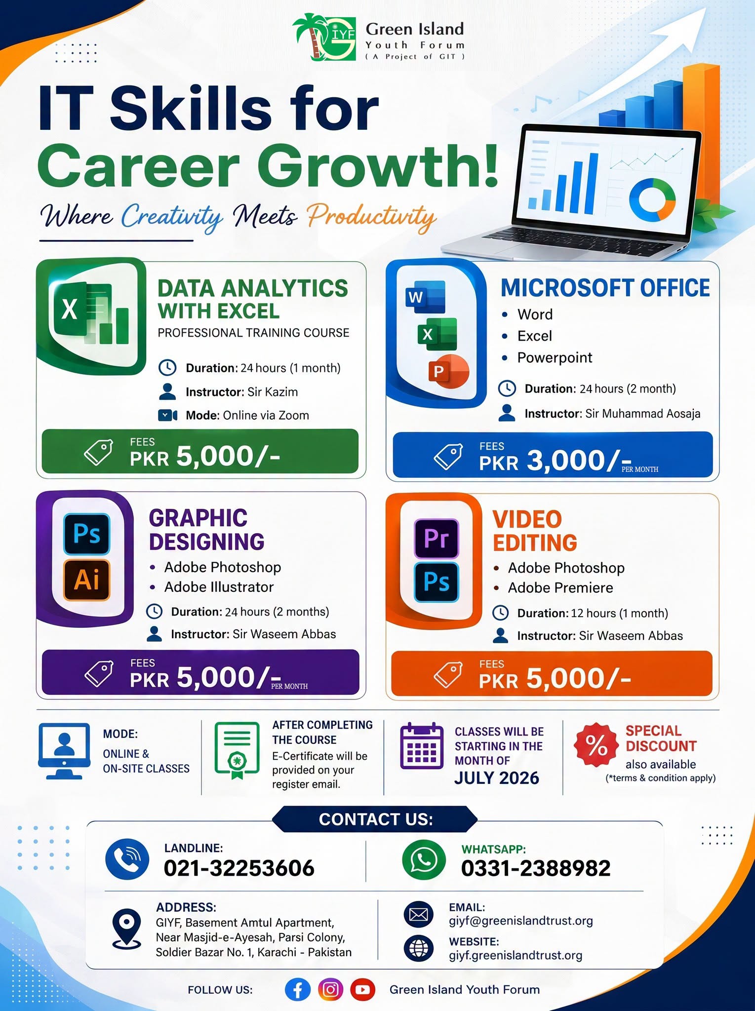 IT Skill Courses July 2026